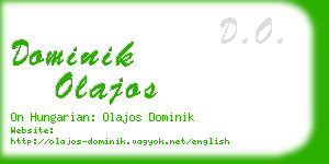 dominik olajos business card